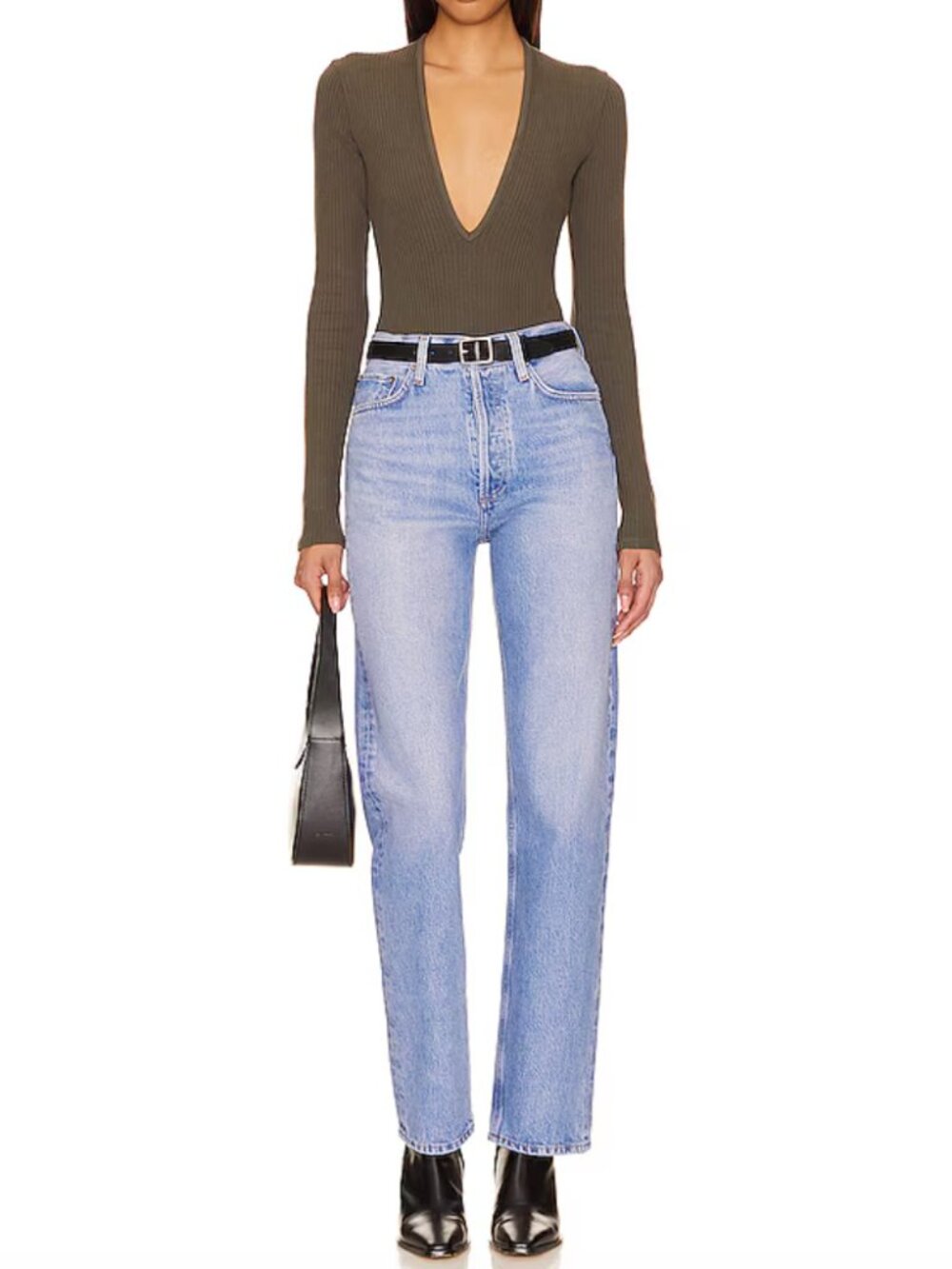 AGOLDE '90s Pinch Waist High Waist Straight Leg Jeans (Infinite) - Size: 27